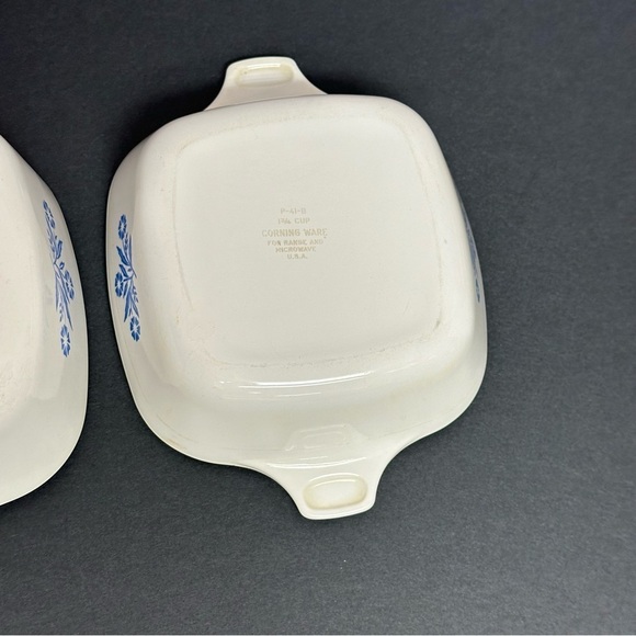 CORNING WARE Vintage Blue Cornflower Set of 3 Dishes 1 3/4 Cups & 2 3/4 Cup - Picture 12 of 16